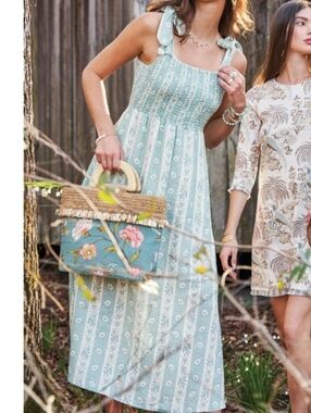 Spartina 449 Floral Boho Dress Medium